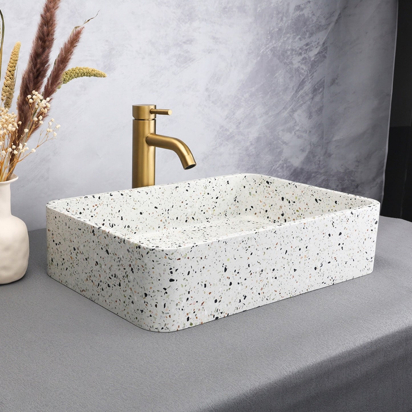 CS-011 Blanka Terrazzo Betono Lavujo