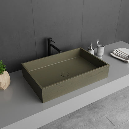 CSK-1010C Rectangular Bathroom Cement Sink