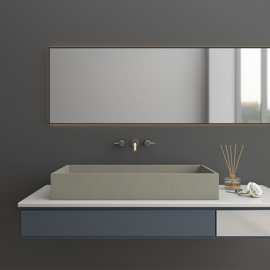 CSK-1010 Classic White Bathroom Cement Basin