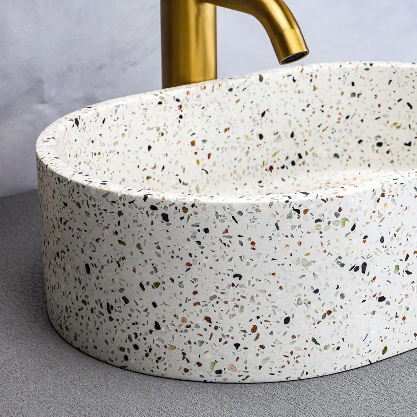 Cement Elliptical Platform Basin