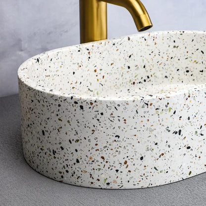 Cement Elliptical Platform Basin