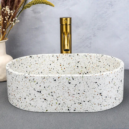 Cement Elliptical Platform Basin