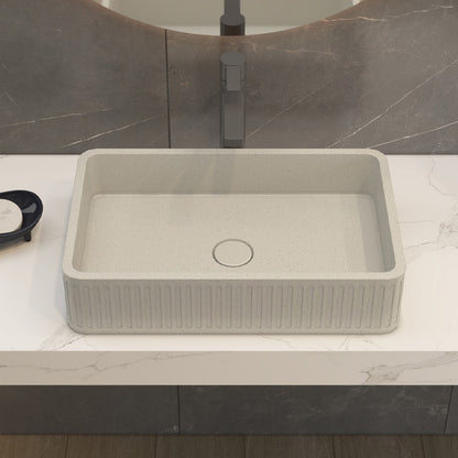 Elegant Gray Cement Platform Basin