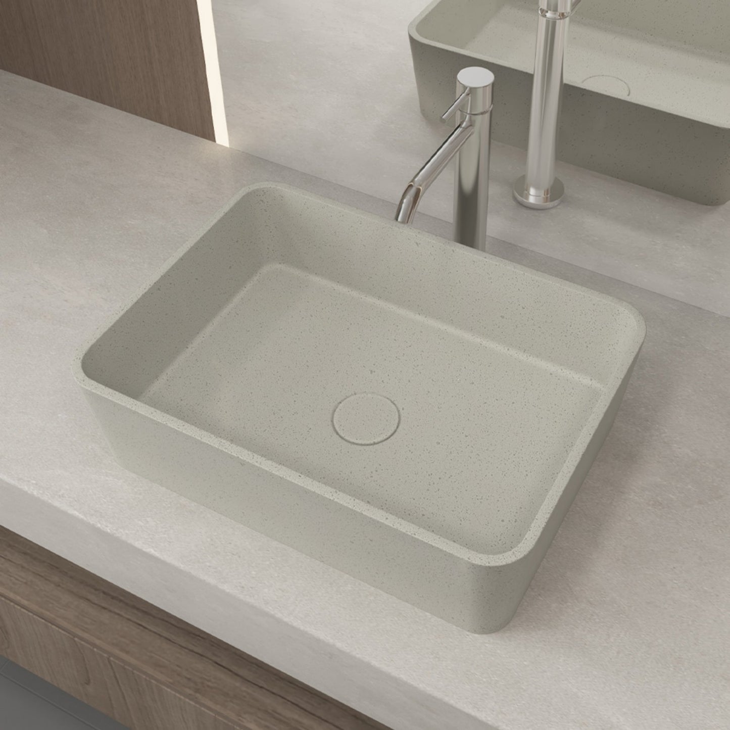 Deepen Cement Bathroom Basin