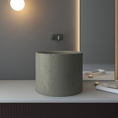 Circular Deepening Design Cement Platform Basin