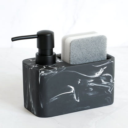 Кухонный набор 3 в 1 из песчаника, дозатор жидкого мыла, насос для ручного мыла с чистящей щеткой и держателем шарика