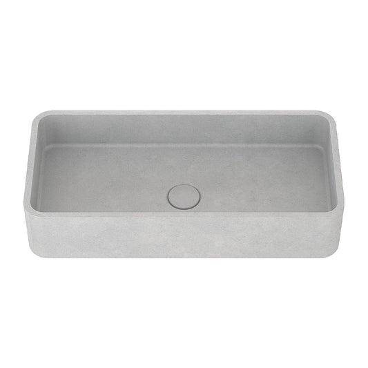 CS-003 Прямоугольная бетонная раковина для ванной комнаты ручной работы