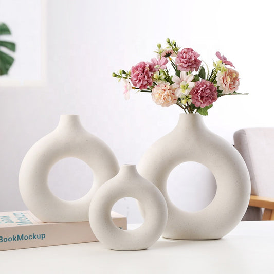 CV-005 Nature Nordic Фарфоровая круглая керамическая ваза