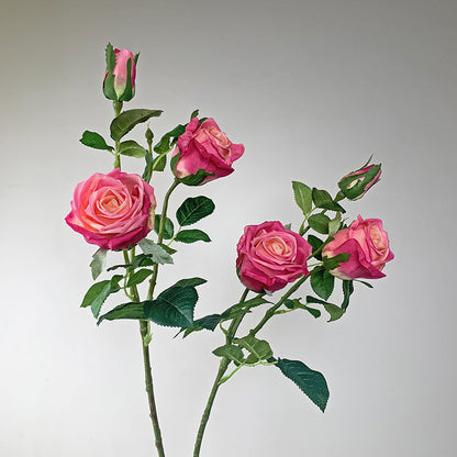 Simulated Rose 3 Head With Realistic Touch
