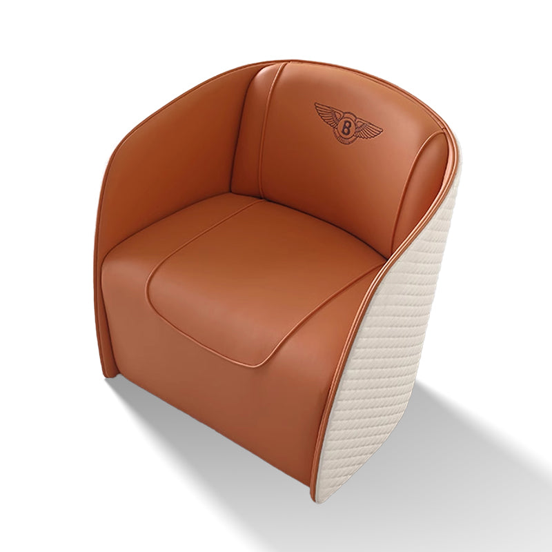 Кожаный диван с акцентом для гостиной, итальянский дизайн, простой кожаный стул в скандинавском стиле