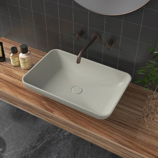 Раковина для мытья рук современного дизайна прямоугольника CS-014 для ванной комнаты квартиры