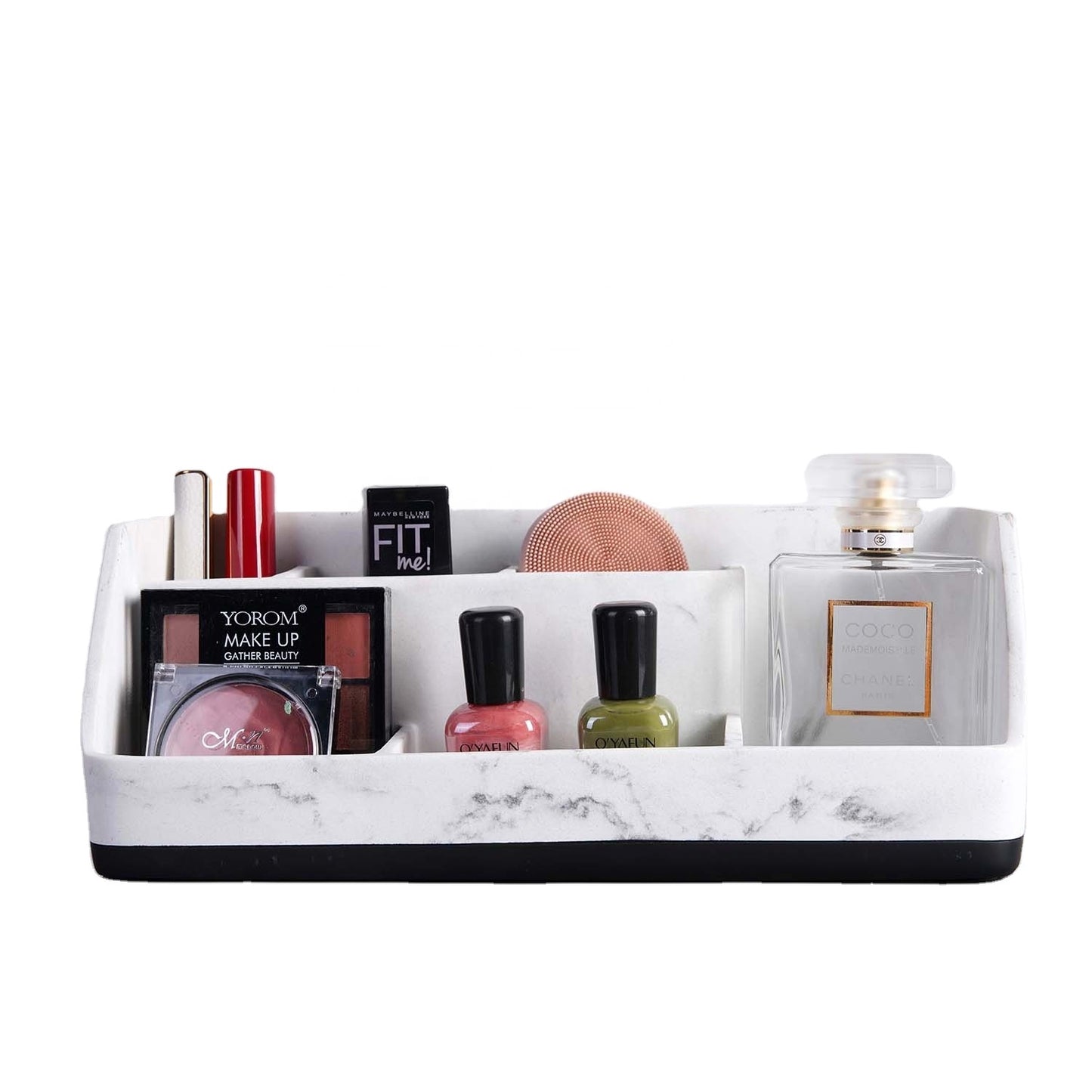 Desktop Marble Small Counter Stand Accessories Cosmetic Makeup Toothbrush Holder Bathroom Jewelry Storage Box Organizer