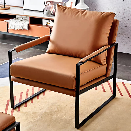 Современный стул, модные скандинавские одноместные кожаные стулья для гостиной