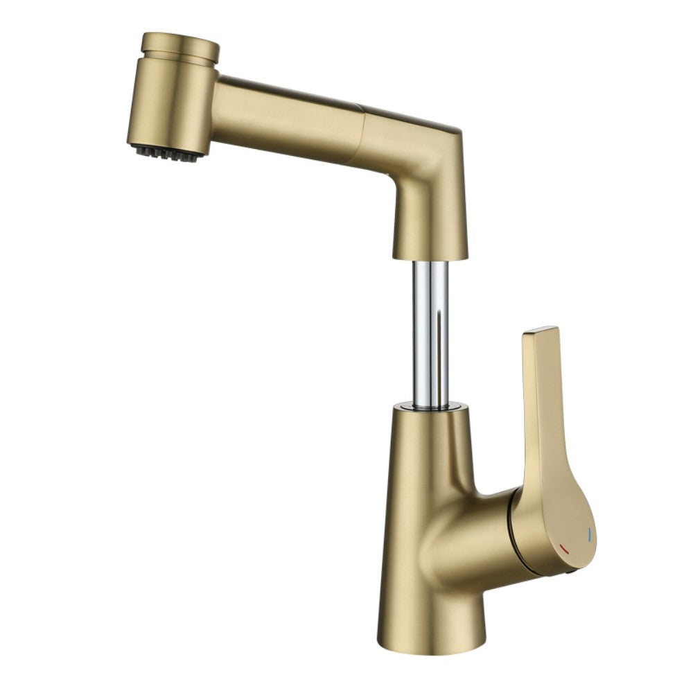 Brushed Gold Finished Bathroom Faucet