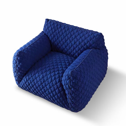 Итальянский стиль, синяя толстая ткань, минималистский мешок для фасоли, диван, кресло для отдыха