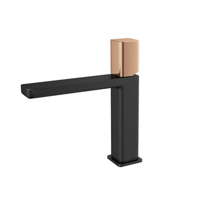 Brass Black Gold Waterfall Basin Tap