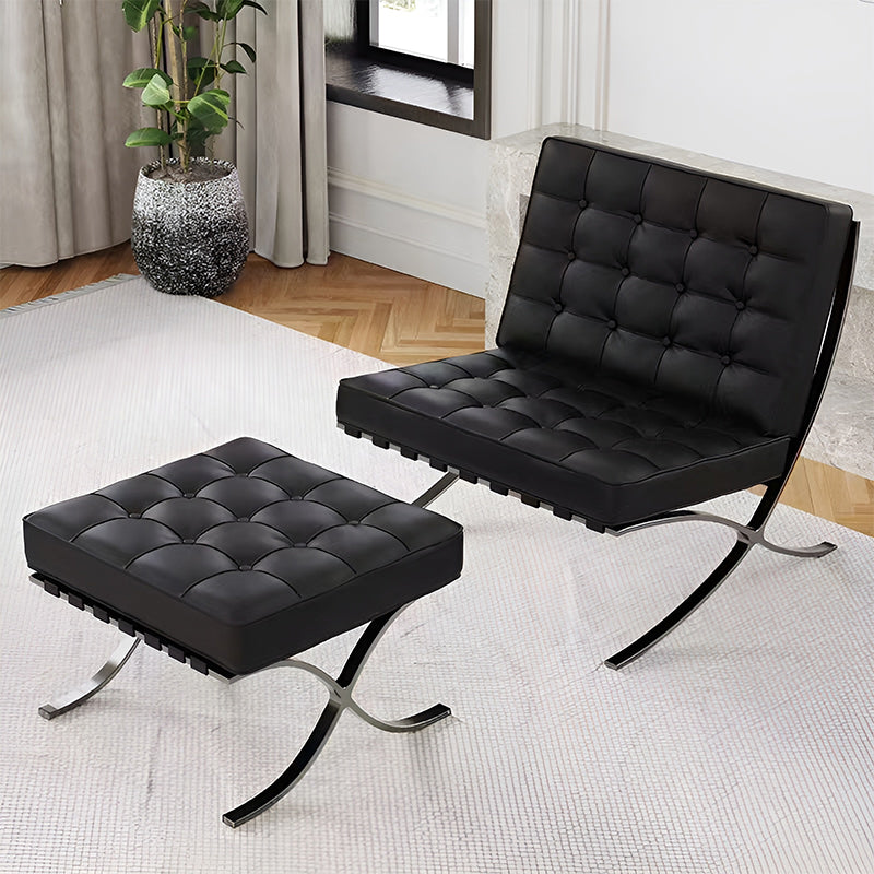 Одноместный диван Nordic Comfort, кресло из кожи из нержавеющей стали, домашняя гостиная