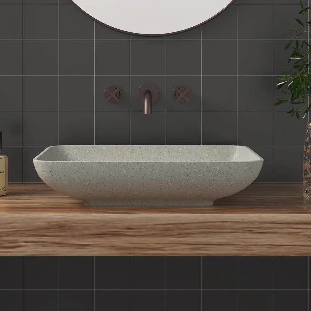 CS-014 Rectangle Modern Design Wash Hand Sink For Apartment Bathroom