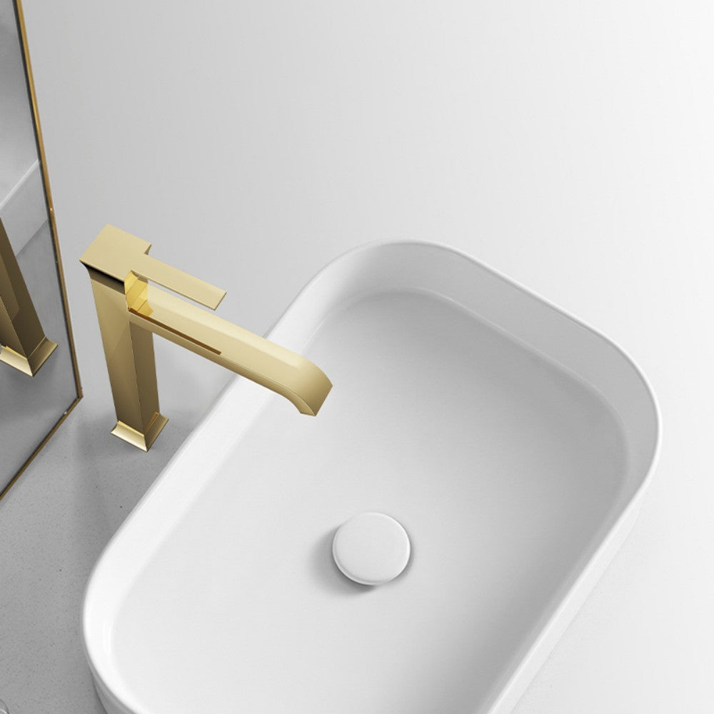 Luxury Brass Single Handle Wash Basin Faucet