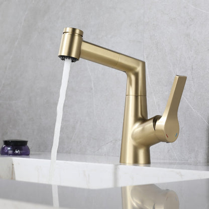 Brushed Gold Finished Bathroom Faucet