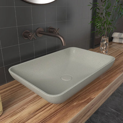 Раковина для мытья рук современного дизайна прямоугольника CS-014 для ванной комнаты квартиры