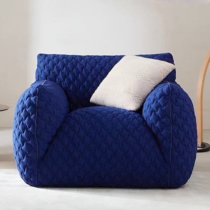 Italian Style Blue Fat Cloth Minimalist Bean Bag Sofa Leisure Chair