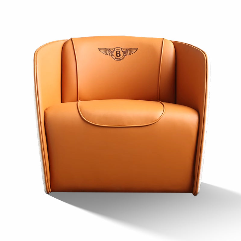 Кожаный диван с акцентом для гостиной, итальянский дизайн, простой кожаный стул в скандинавском стиле