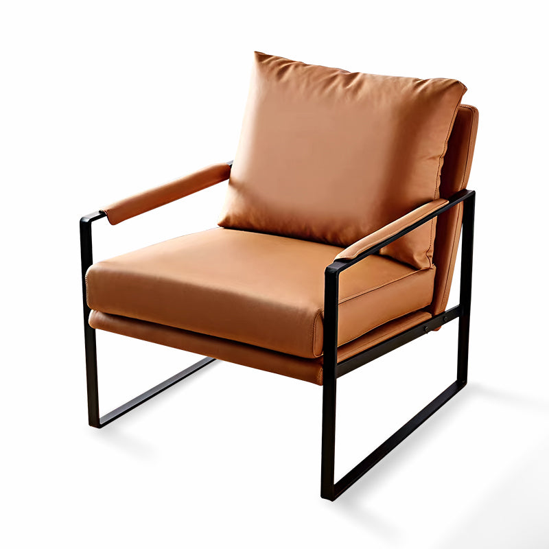 Современный стул, модные скандинавские одноместные кожаные стулья для гостиной