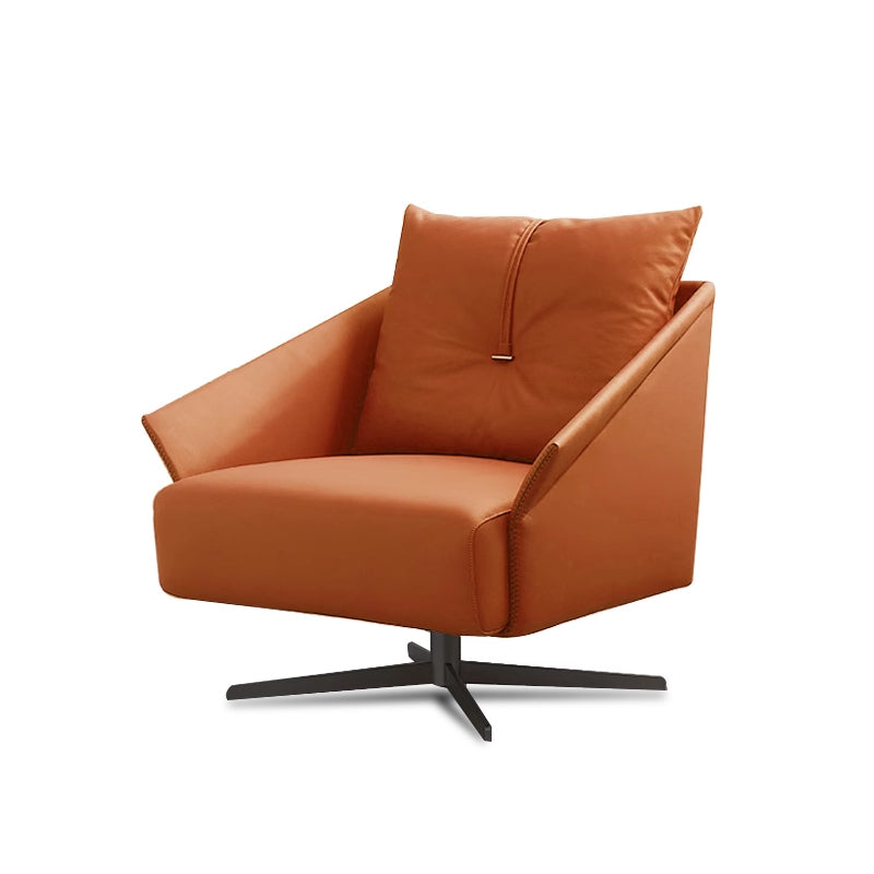 Классический стул для отдыха губки отскока из натуральной кожи с высоким для живущей комнаты