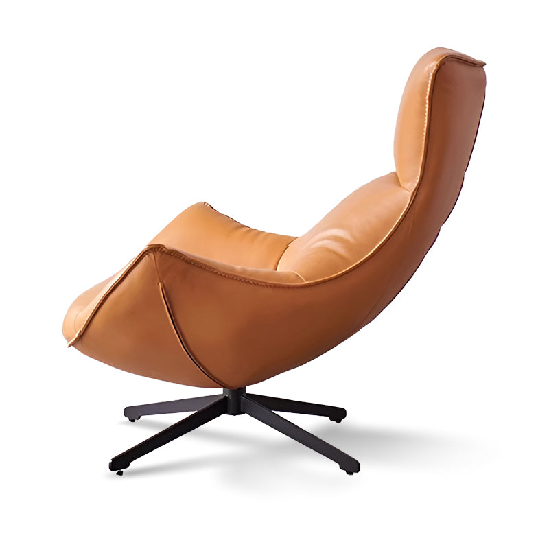 Повседневные диваны, современный роскошный офисный стул для отдыха из натуральной кожи с поворотным креслом для отдыха