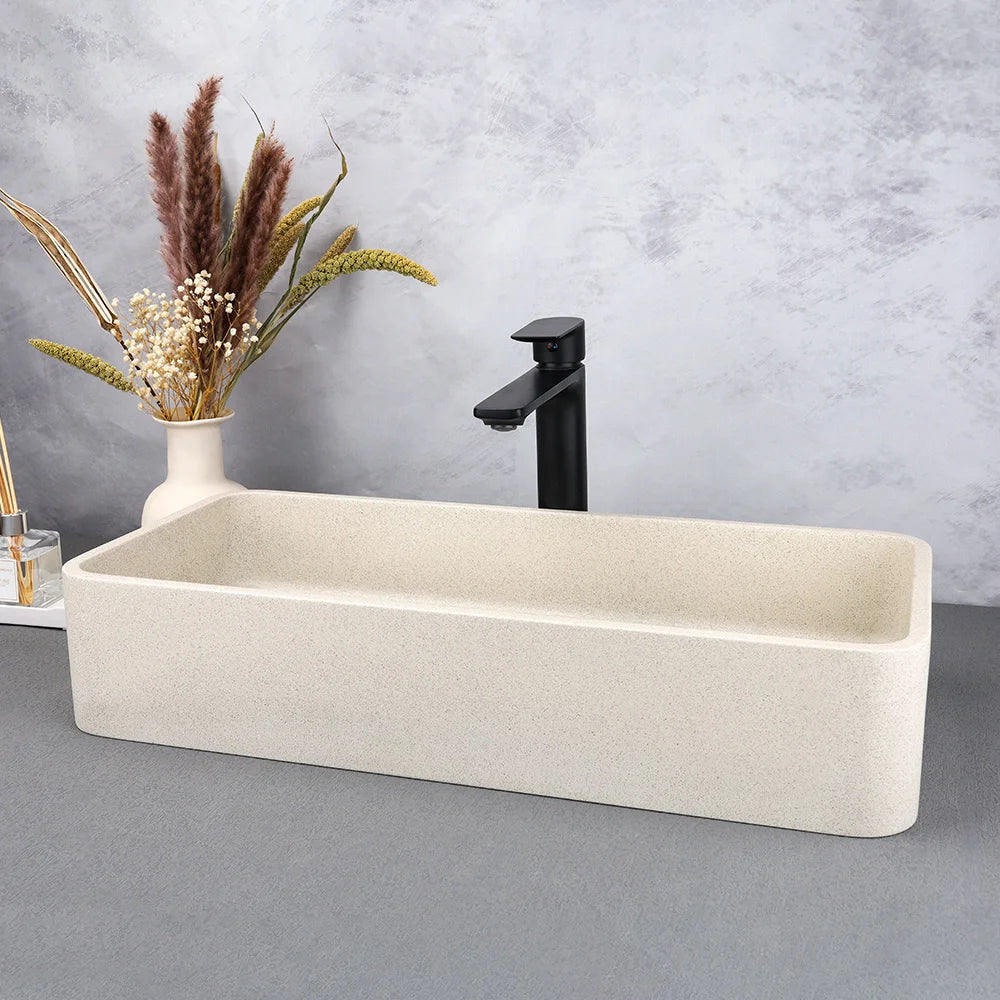 CS-008 Eco-friendly Concrete Wash Basin Hand-made Bathroom Sink