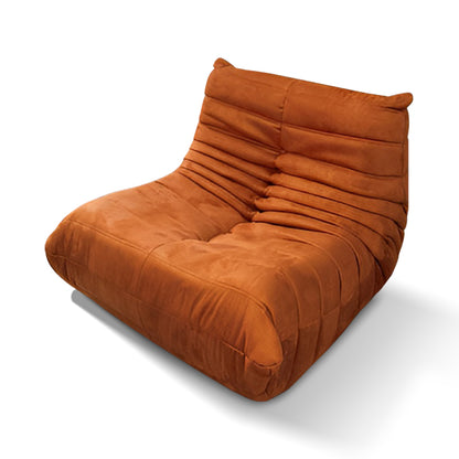 Fireside Chair Soft Suede Lounge Chair Lazy Floor Sofas Bean Bag Couch