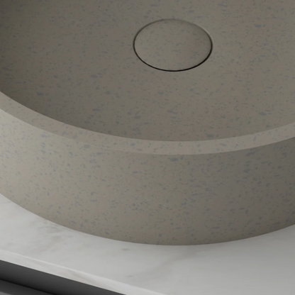 CSK-1001 Circular Container Sink Countertop Cement Basin