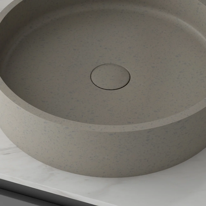 CSK-1001 Circular Container Sink Countertop Cement Basin