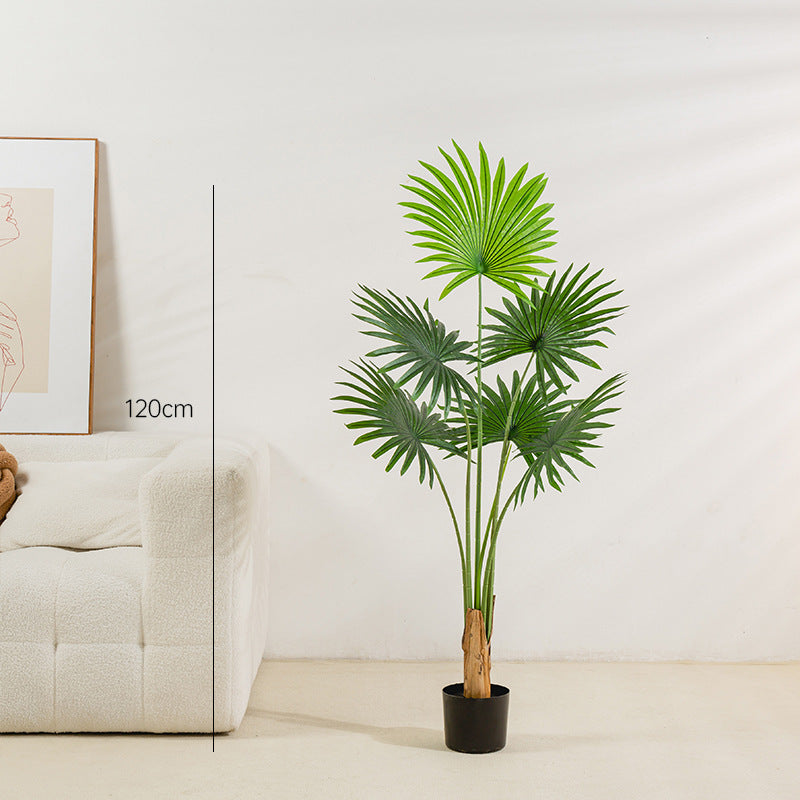 Simulated California Cattail Fake Green Plant Floor Decoration