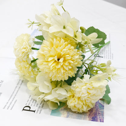 5-контактный комбинированный букет с имитацией цветов Шелковый цветок