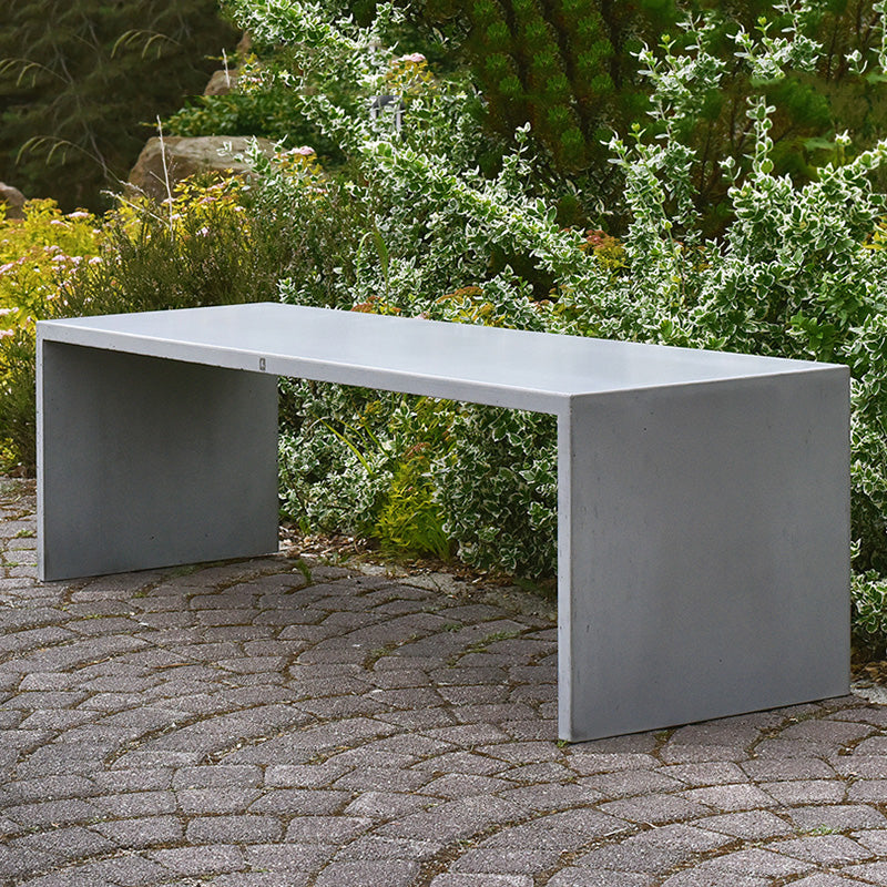Outdoors Long Concrete Bench For Parks Walkways