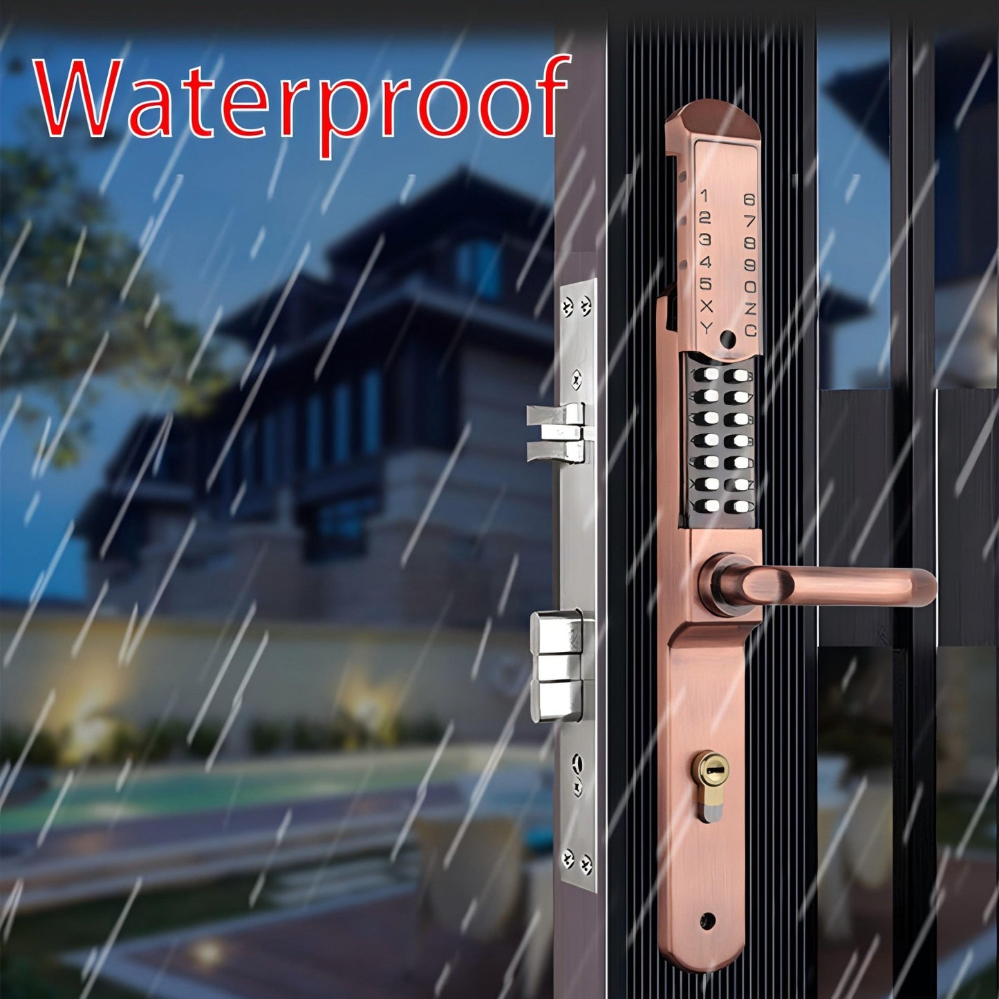 Waterproof Digital Keyless Outdoor Gate Lock