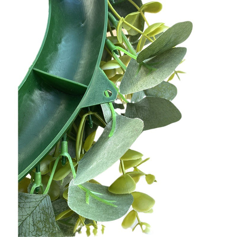 Искусственный венок из листьев эвкалипта