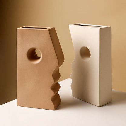 Facial Ceramic Vase