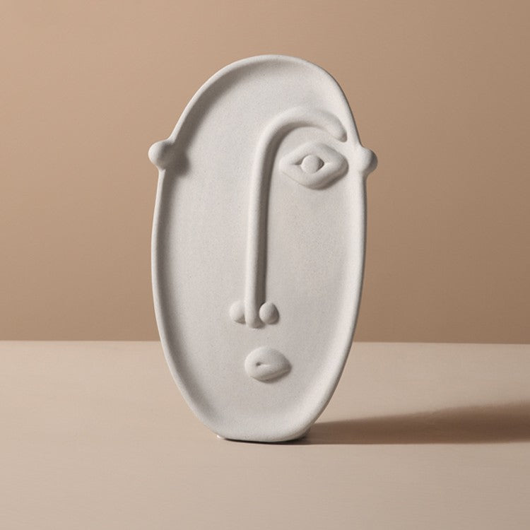 Ceramic Face Shaped Embryo Vase