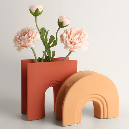 Креативная арочная керамическая ваза