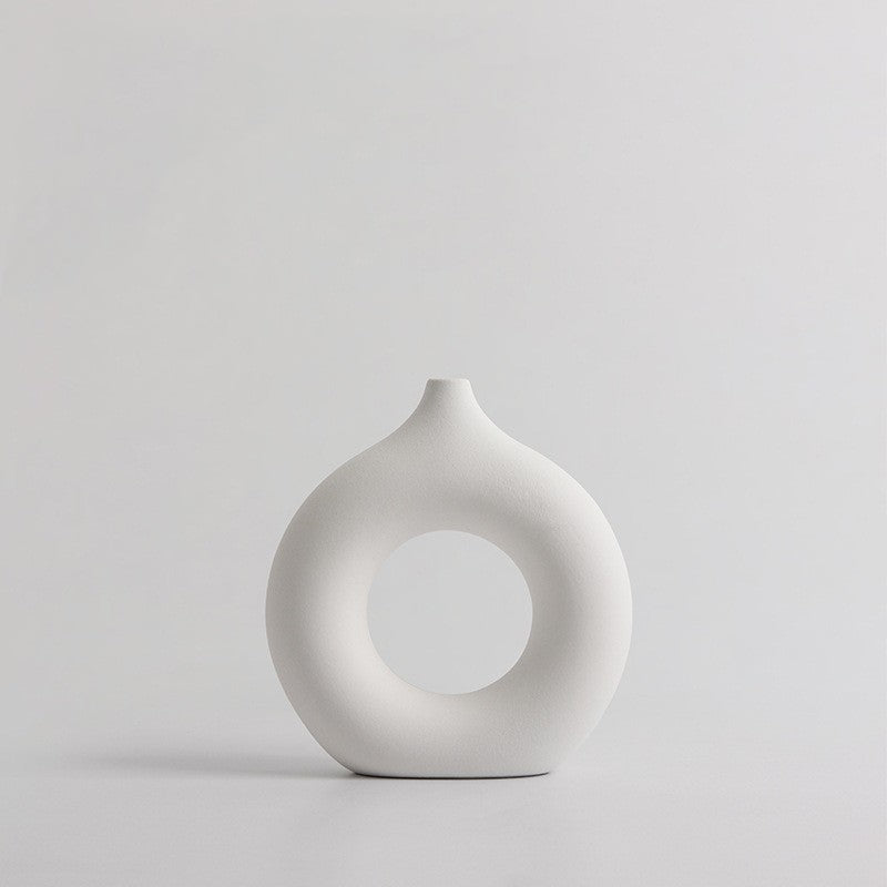 Круглые керамические украшения для ваз