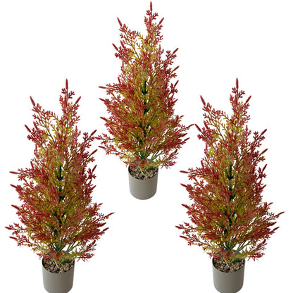 Simulated Christmas Small Pine Cypress Potted Plant