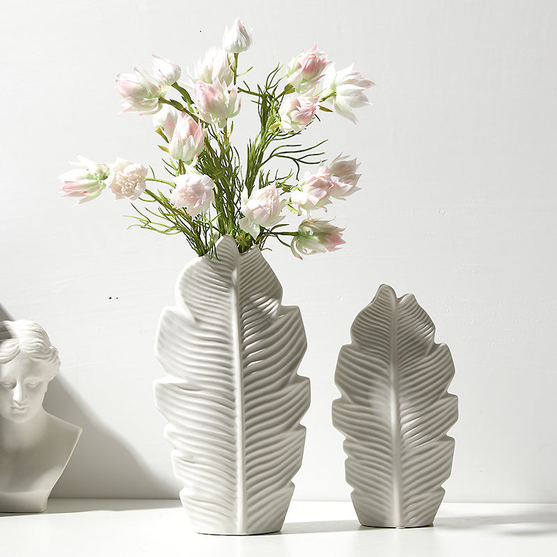 Maple Leaf Shaped Ceramic Vase