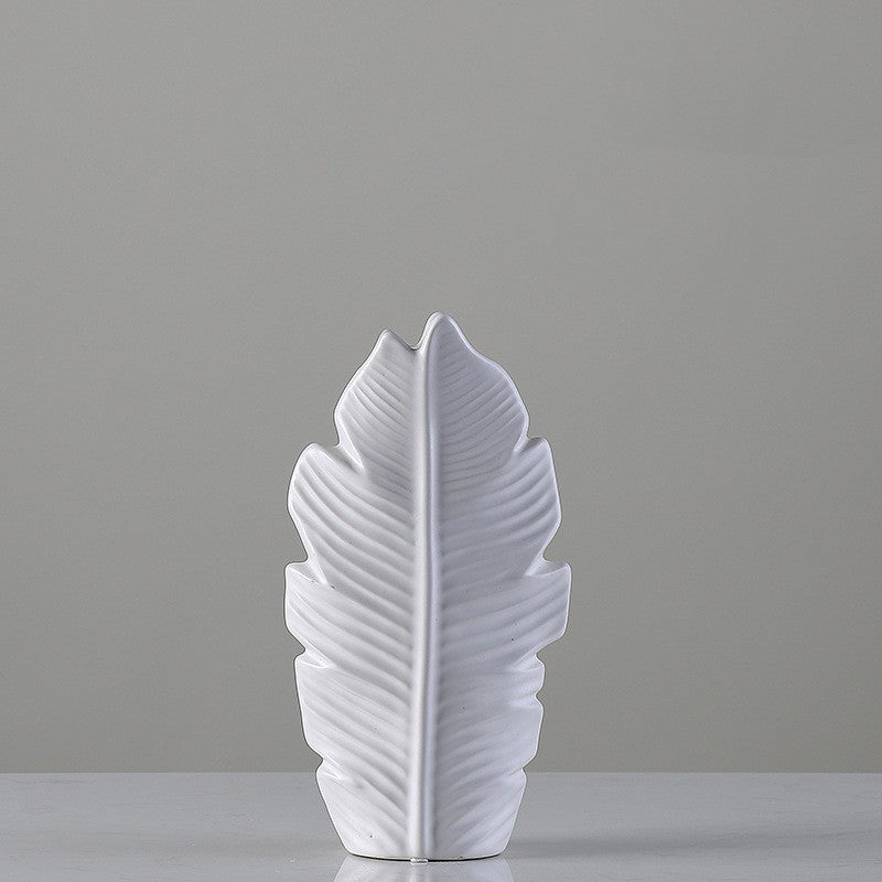 Maple Leaf Shaped Ceramic Vase
