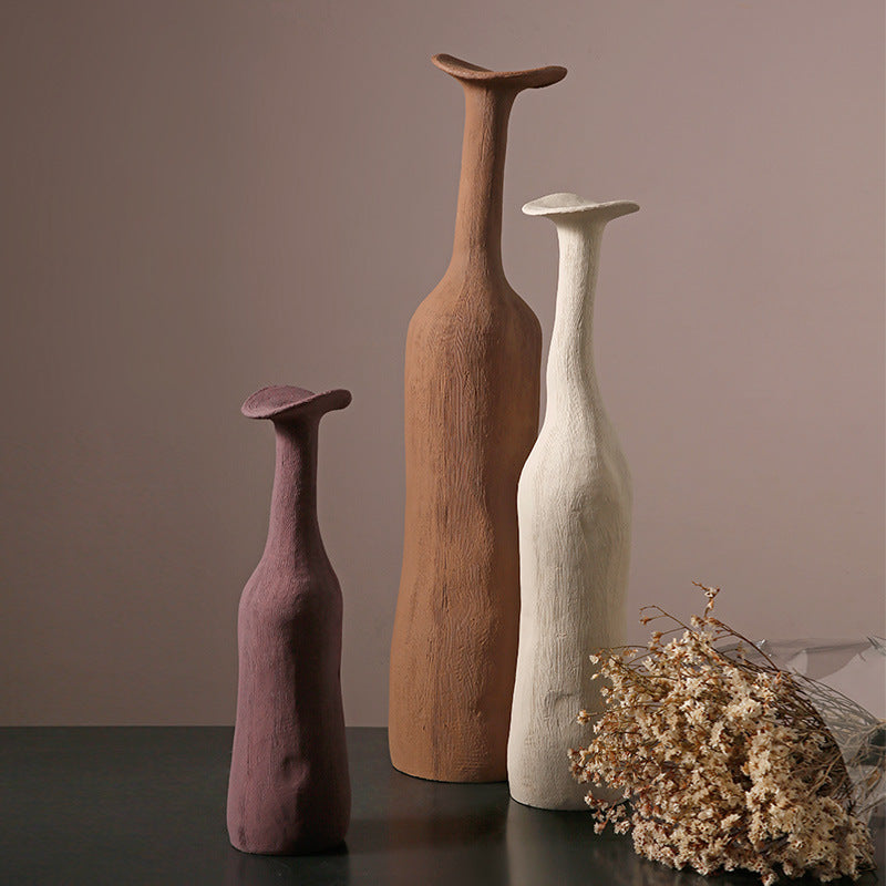 Art Ceramic Ornaments Plain Embryo Vases