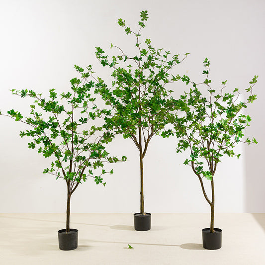 Simulated Bell Tree Plant Potted Indoor Home Floor Decoration