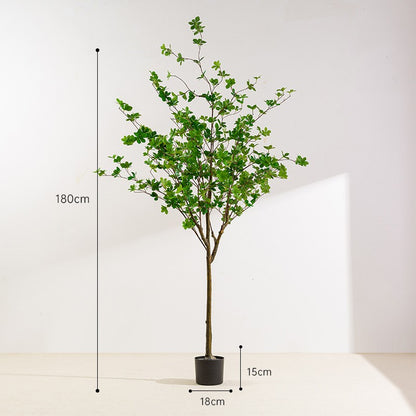 Simulated Bell Tree Plant Potted Indoor Home Floor Decoration