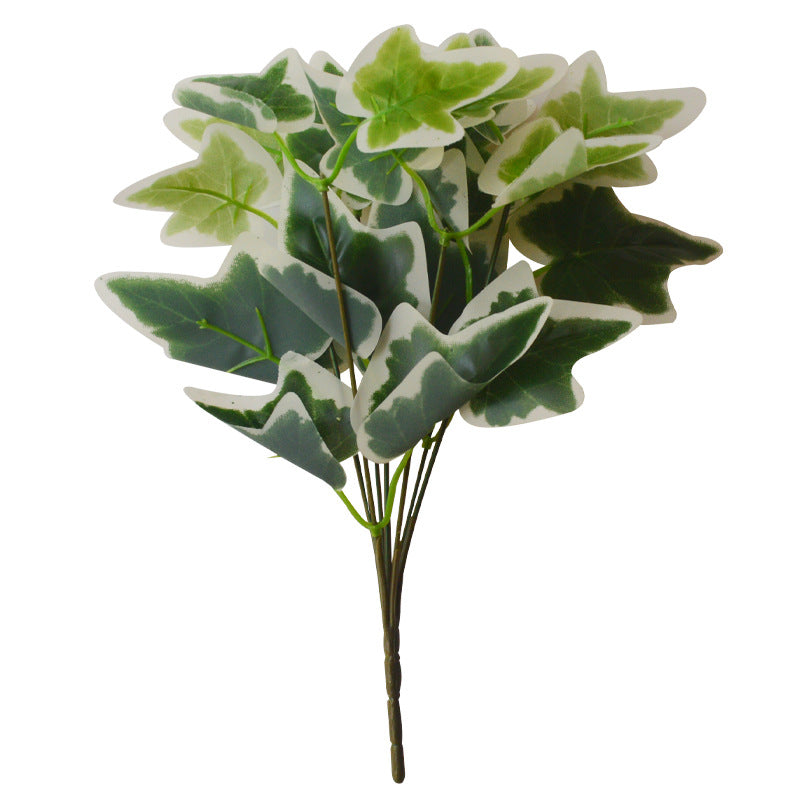 Украшение в горшке с имитацией листьев растения